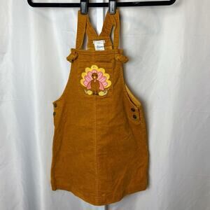 Max Studio Kids Girls 7 Corduroy Jumper Dress Turkey Thanksgiving Fall Holiday